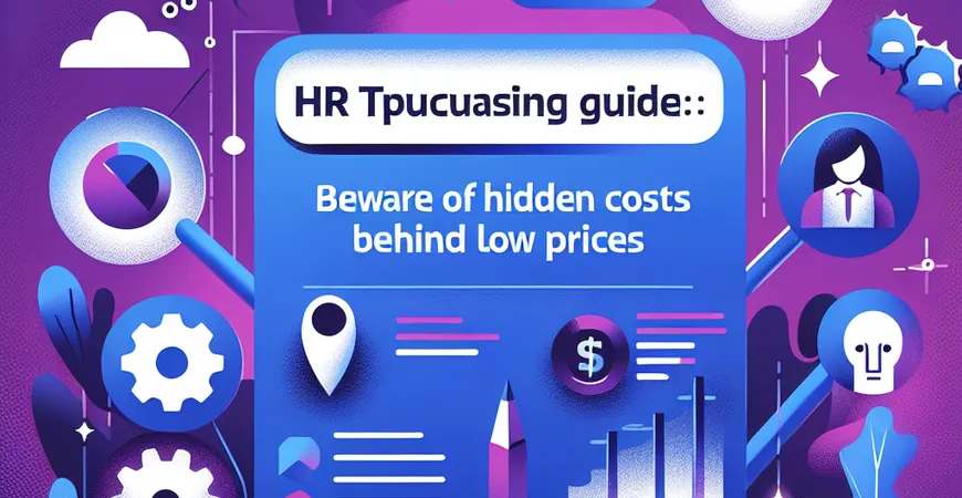 HR 工具采购避坑指南：警惕低价背后的隐藏成本